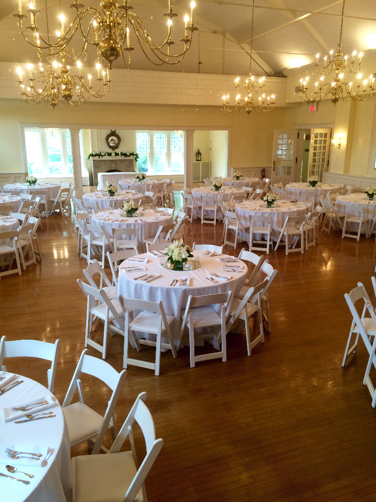Glendale Lyceum white wedding ballroom